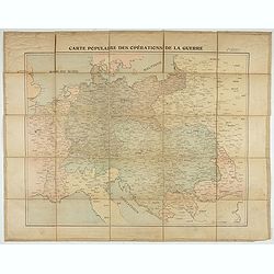 Carte populaire des opérations de la guerre. 2ème édition.