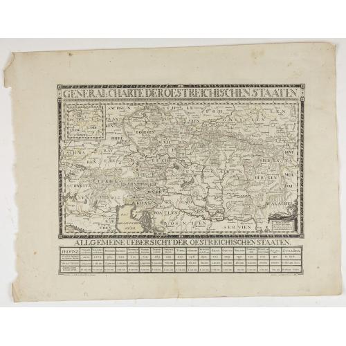 Old map image download for General Charte der Oesterreichischen Staaten.