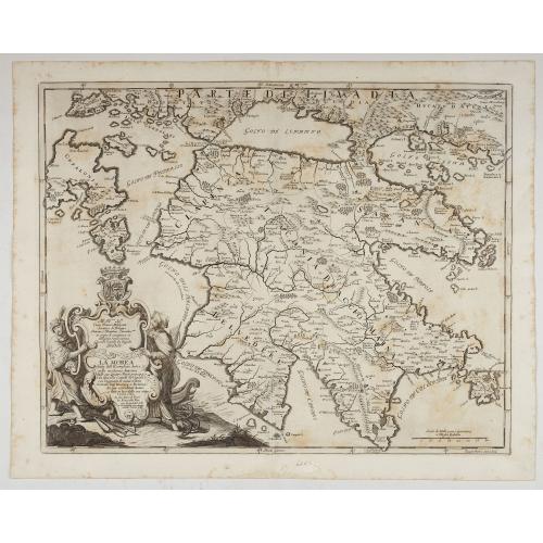 Old map image download for La Morea Ridotta dall Esemplare Antico nella moderna divisone sue Quatto Parti principali . . .