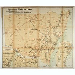 Map of New South Wales Railways Showing Coach and Other Routes From the Various Stations.