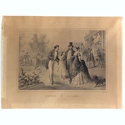 [Lot of 2 prints] L'Afrique / L'Europe.