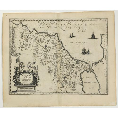 Old map image download for Fezzae et Marocchi Regna Africae Celeberrima.