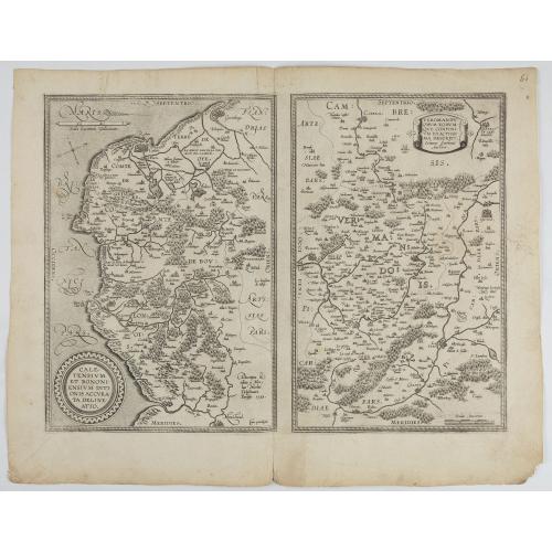 Old map image download for 1) Caletensivm et Bononiensivm..2) Veromandvorvm eorvmque..