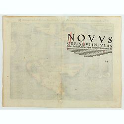 Tabula novarum insularum, quas diversis respectibus Occidentales & Indianas vocant.