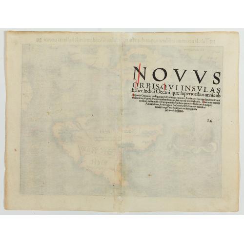 Old map image download for Tabula novarum insularum, quas diversis respectibus Occidentales & Indianas vocant.