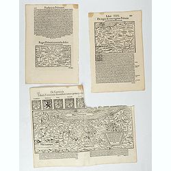 [Lot of 3 leaves]  De Germania Tabula Pomeraniae secundum…/ De regno & tota regione Poloniae / Regni Polonici contracta…