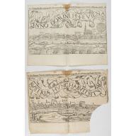 [Lot of 2 leaves]  Vienna Austriae metropolis, urbs…