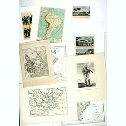 [Lot of 12 maps and prints relating to Surinam and South America and map of The Netherlands]
