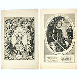Image download for [Lot of a portrait of Johan Maurits Count of Nassau-Siegen and title page both from Rerum per octennium in Brasilia. ]