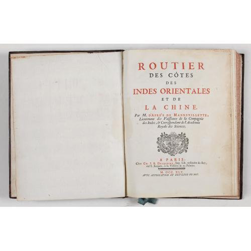 Old map image download for Routier des côtes des Indes orientales et de la Chine.