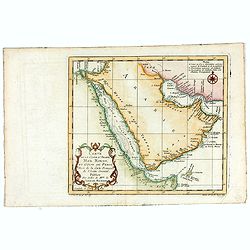 Carte de la Coste d'Arabie, Mer Rouge, et Golfe de Perse. . .