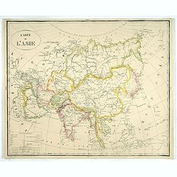 Carte de L'Asie.