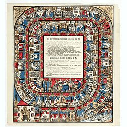 [Game of the goose] Het zeer vermakelijk ganzenspel van d'Arke van Noë - Le nouveau jeu de l'oie de l'Arche de Noë.