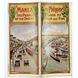 Manila the perl of the Orient. The Philippines Land of Palm and Pine.  Guide book to the intending visitor [with several photos and 3 plans of Manila]