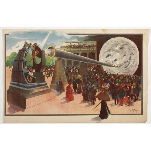 La Lune à un Mètre (Mini poster for Paris Exposition Universelle)