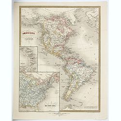 [Lot of 4 maps] Amerique / Asie / Afrique / Europe.