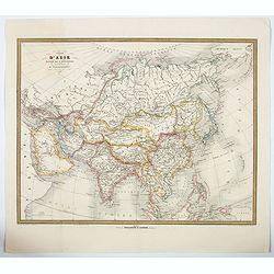 [Lot of 4 maps] Amerique / Asie / Afrique / Europe.