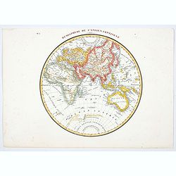 Hemisphere du Nouveau Continent (ouest & est).