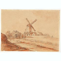 [Set of 5 European pencil sketches.]