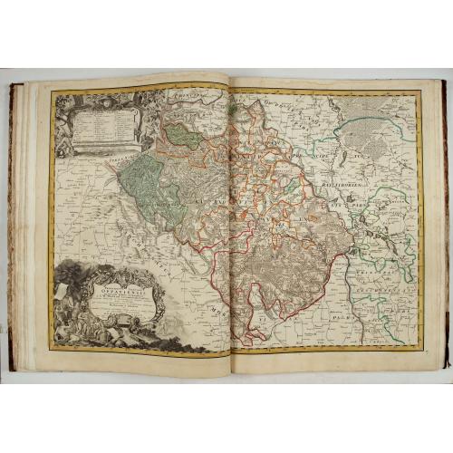 Old map image download for Atlas Silesiae Id Est Ducatus Silesiae Generaliter Quatuor Mappis…