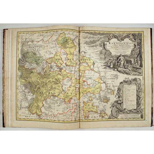 Old map image download for Atlas Silesiae Id Est Ducatus Silesiae Generaliter Quatuor Mappis…