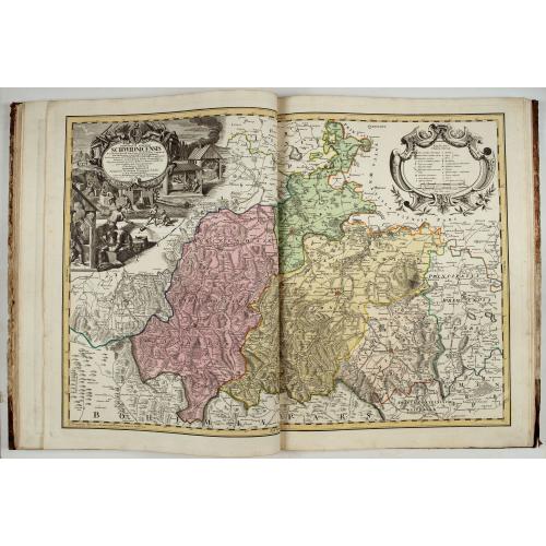 Old map image download for Atlas Silesiae Id Est Ducatus Silesiae Generaliter Quatuor Mappis…