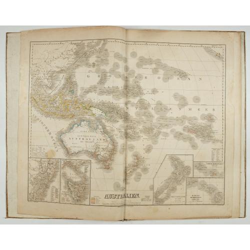 Old map image download for [Collection of six maps of Australia and New Zealand.]