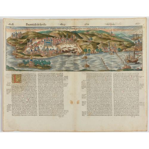 Old map image download for Goa fortissima Indiae urbs in Christianorum potestatem anno Salutis 1509. devenit.