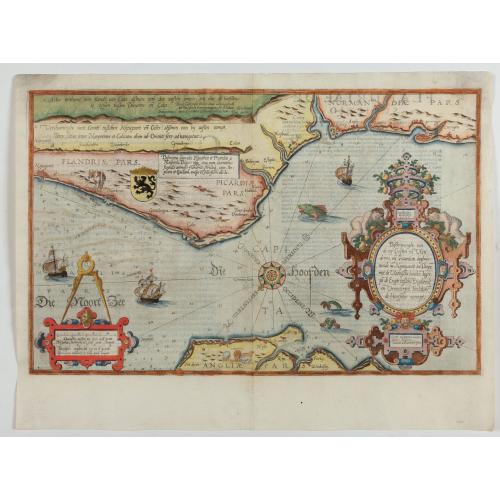 Old map image download for Beschrijvinge vande de zee Cuften va Vlanderen en Picardien. . .