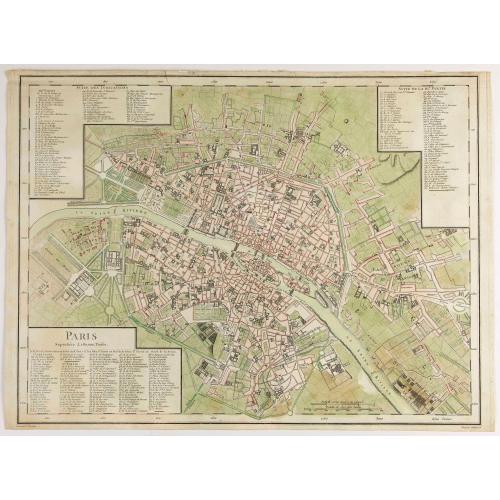 Old map image download for Paris  Superficie 5,280,000 Toises.