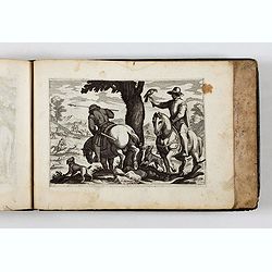 ALBUM with 170 engravings of animals, landscapes, months, figures, ornamentations, etc. from the 17th century.