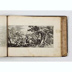 ALBUM with 170 engravings of animals, landscapes, months, figures, ornamentations, etc. from the 17th century.