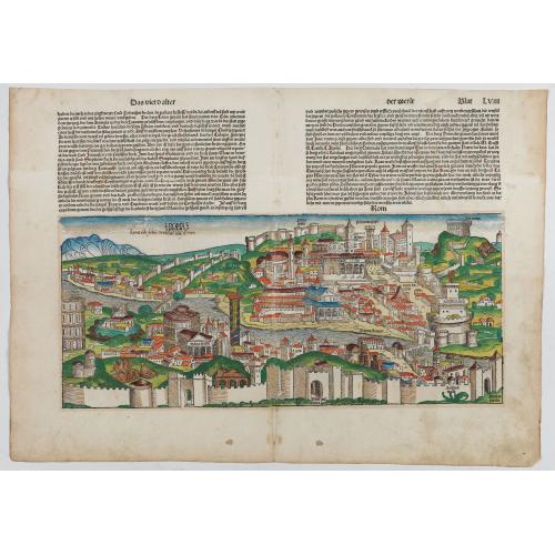 Old map image download for Quarta etas mudi Folio LVIII [Rome]