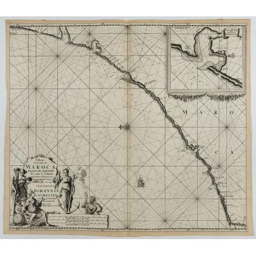 Paskaart van de kust van Maroca beginnende van Larache tot aan C. Cantin. . .