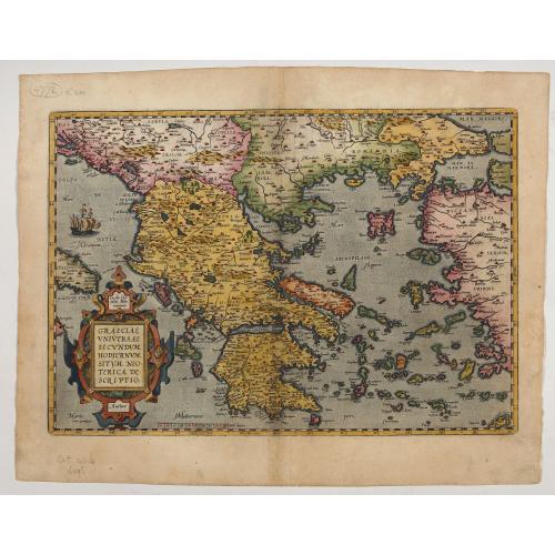 Old map image download for Graeciae Universae Secundum Hodiernum Situm Neoterica..