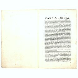 Cyprus Insula / Candia, Olim Creta.