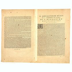 Scenographia Totius Fabricae S. Lau Renti Escoriali.