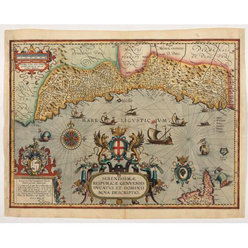 Old map image download for Serenissimae Reipublicae Genuensis Ducatus et Dominii.