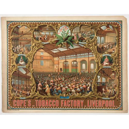 Old map image download for Cope's Tobacco Factory Liverpool.