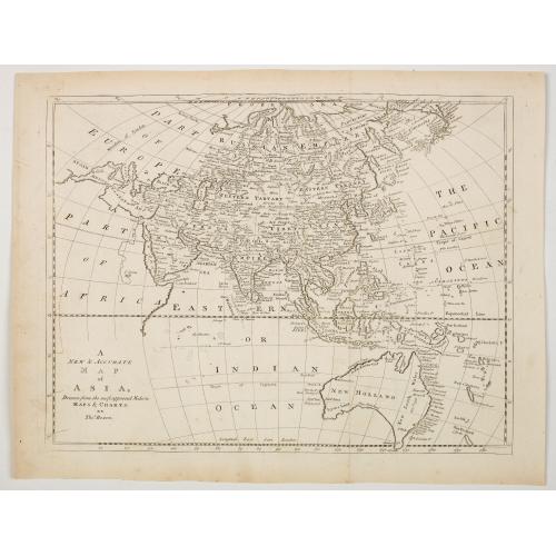 A new & accurate map of Asia, drawn from the most approved Modern Maps & Charts.
