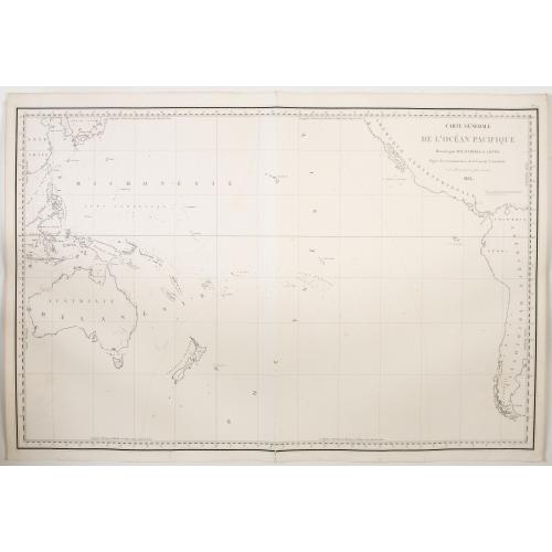 Carte générale de l'océan pacifique.