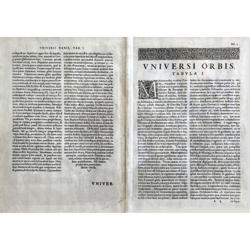 Rare, antique map of  Totius Orbis Cogniti Universalis Descriptio.