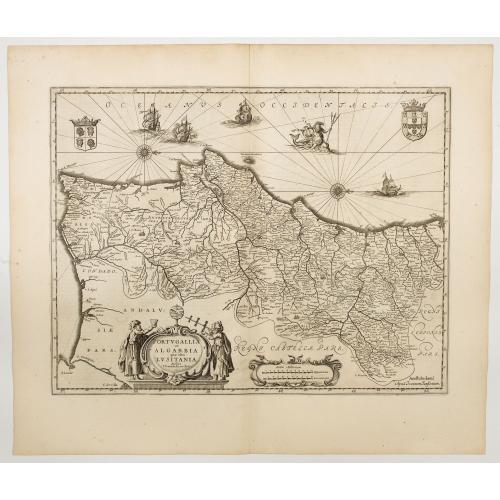 Old map image download for Portugallia et Algarbia quae olim Lusitania…