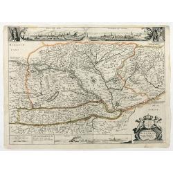 Novissima et emendata delineatio Hungariae una cum adjacentibus et finitimis regionibus.