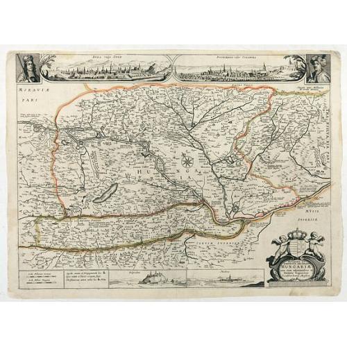 Old map image download for Novissima et emendata delineatio Hungariae una cum adjacentibus et finitimis regionibus.