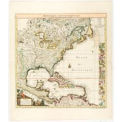 Amerique Septentrionale suivant la carte de Pople faite à Londres en 20 feuilles.