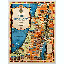 Ilustrated Map of The Holy Land for use in schools…