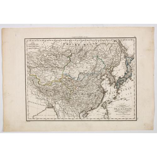 Old map image download for Empire de la Chine et du Japon.