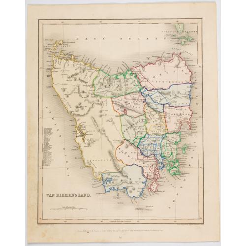 Old map image download for Van Diemen's Land.