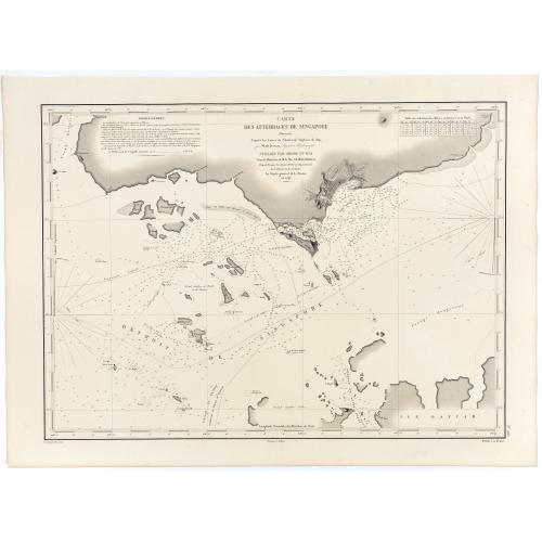 Old map image download for Carte des Détroits Singapore, Durain..
